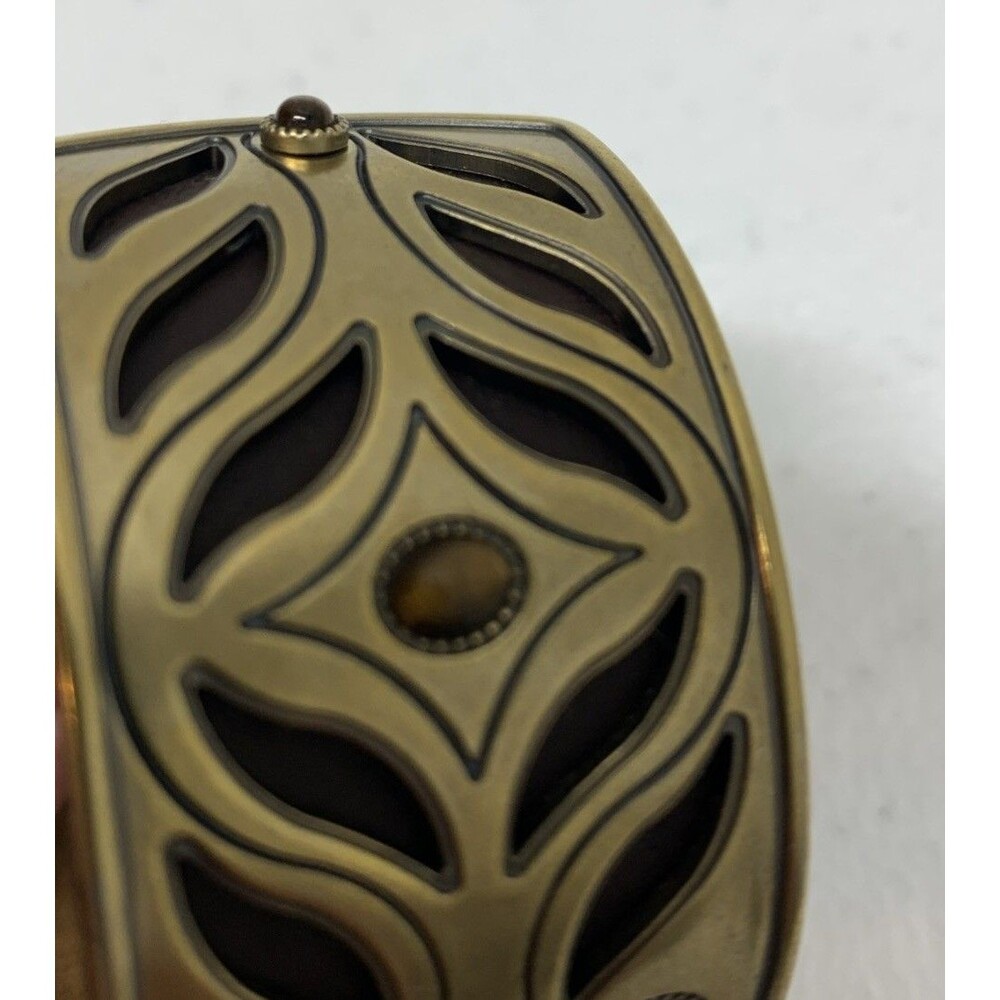 Vintage Fossil Womens Watch Cuff Leather Band 90’s Bracelet Western - Picture 7 of 12